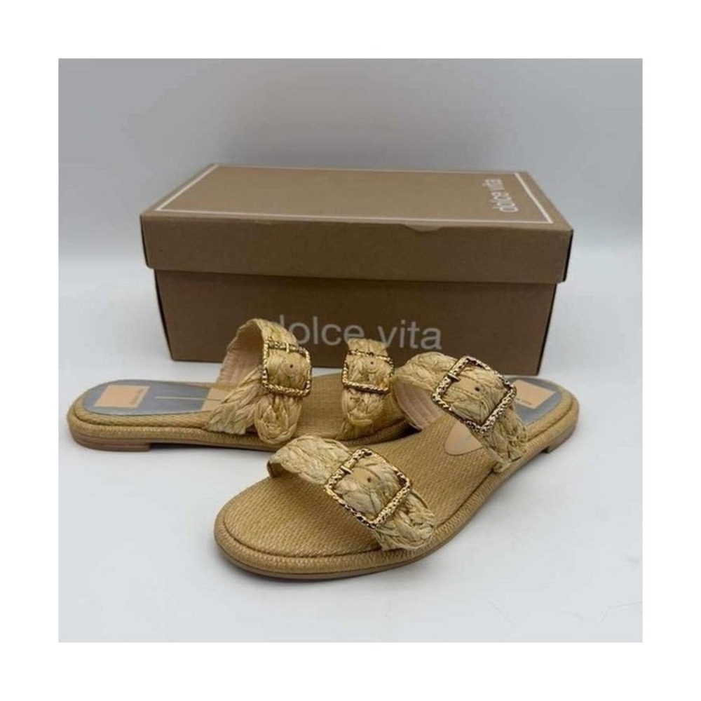 Dolce Vita Indre Sandals – Natural‎ Raffia – Size 10 – Brand New